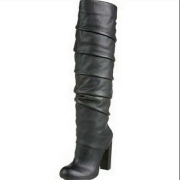 DESIGNER KNEE HIGH BOOTS LEATHER 4" HEEL SIZE 36 IT WOMENS 36 IT - Picture 1 of 10
